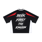 “REDLTRS” Oversized V-Neck Jersey