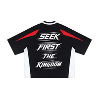 “REDLTRS” Oversized V-Neck Jersey