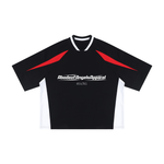 “REDLTRS” Oversized V-Neck Jersey