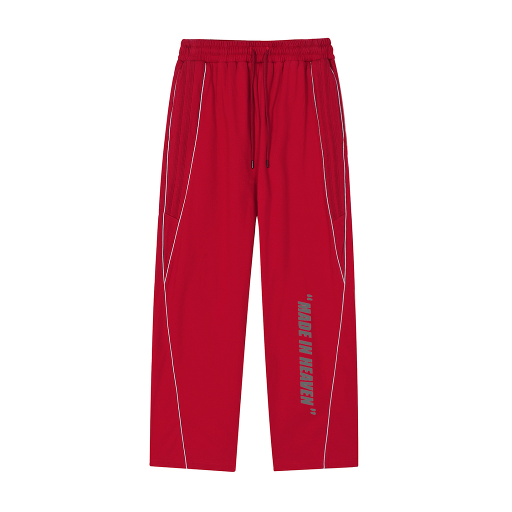 Reflecting “MADE IN HEAVEN” Straight-Leg Sweatpants