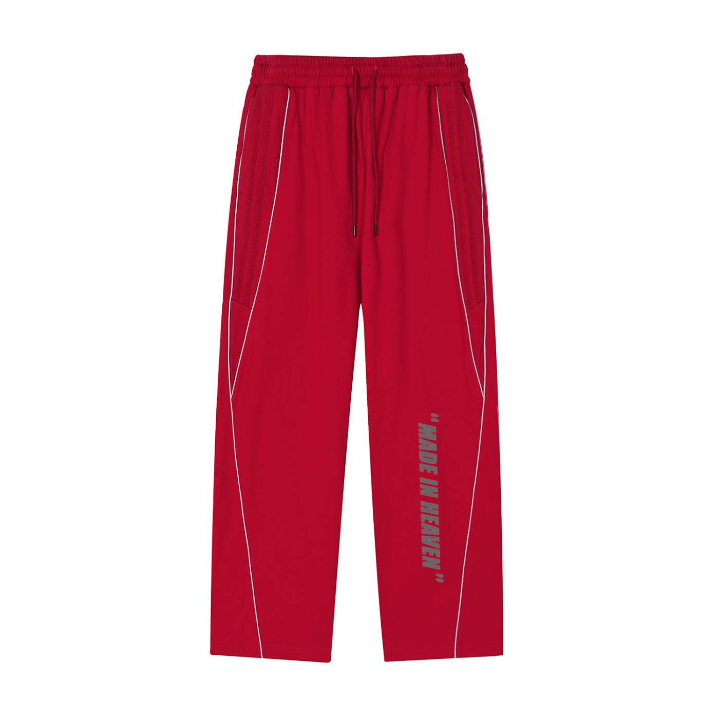 Reflecting “MADE IN HEAVEN” Straight-Leg Sweatpants