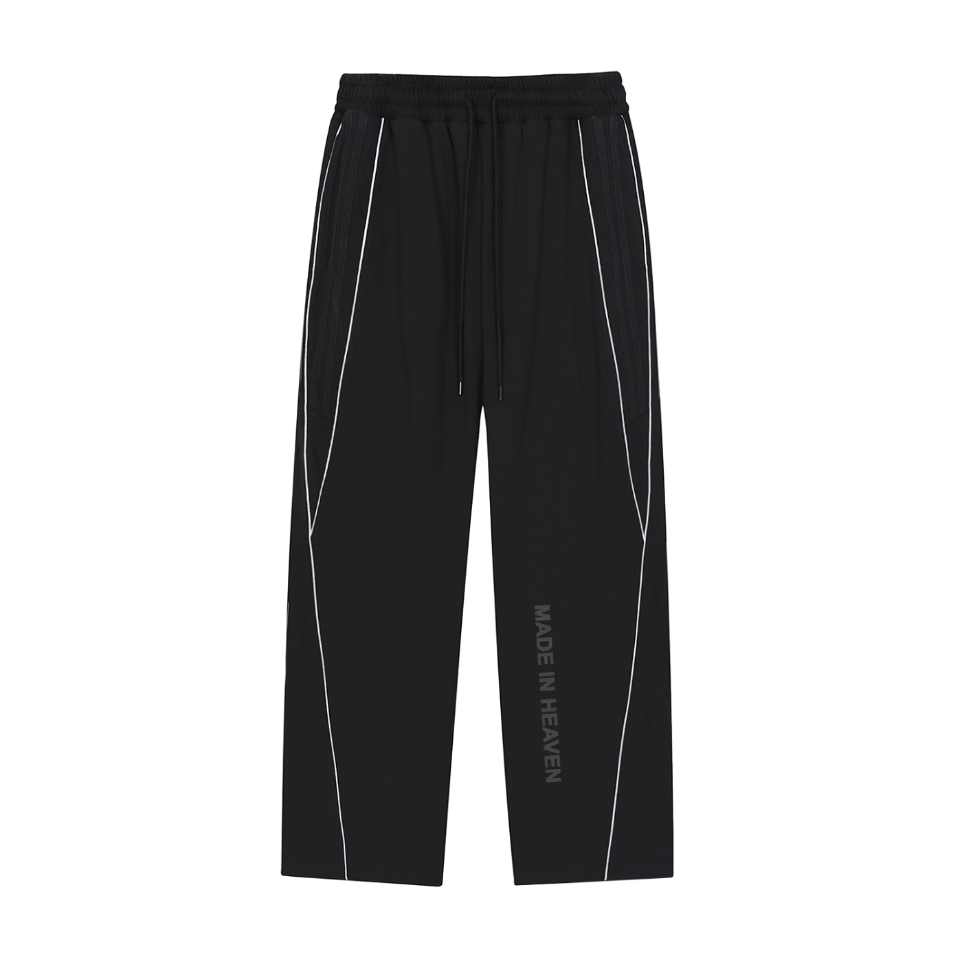 Reflecting “MADE IN HEAVEN“ Straight-Leg Sweatpants