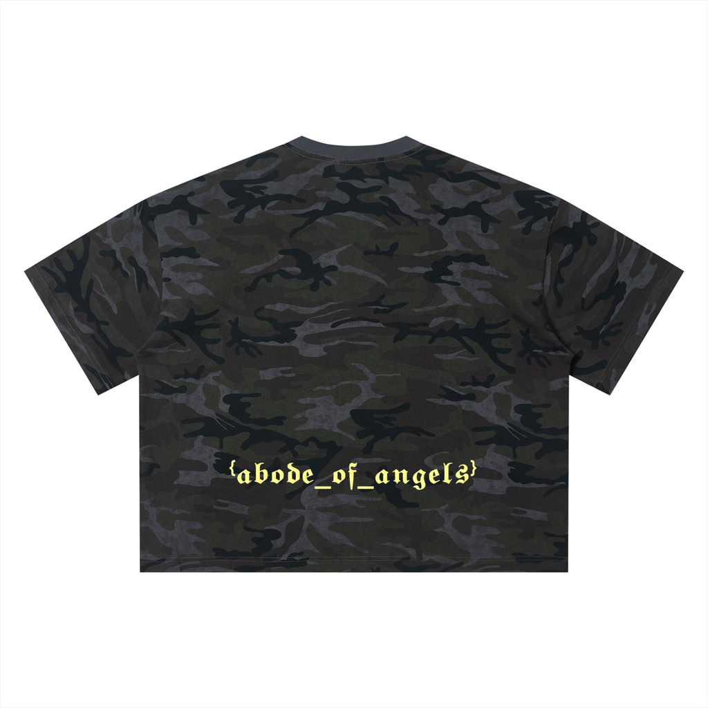 “MADE IN HEAVEN” Unisex Camo Boxy T-Shirt