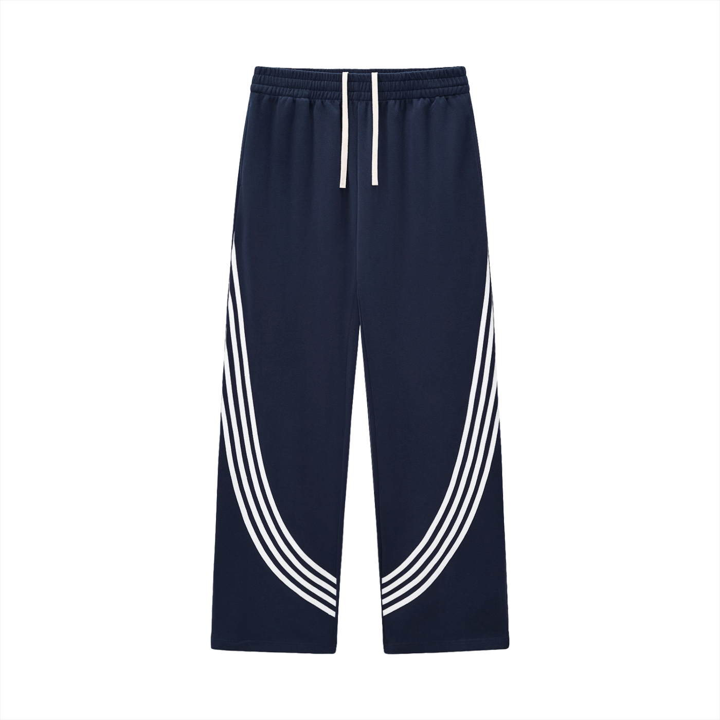 Curved Stripe “AOA” Straight Sweats