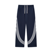 Curved Stripe “AOA” Straight Sweats