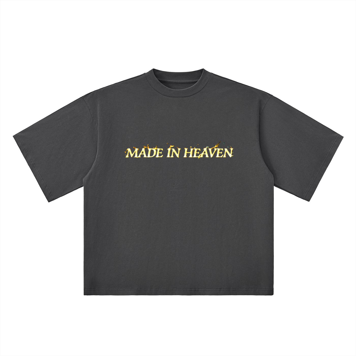 Oversized Drop Shoulder “MADE IN HEAVEN” T-Shirt