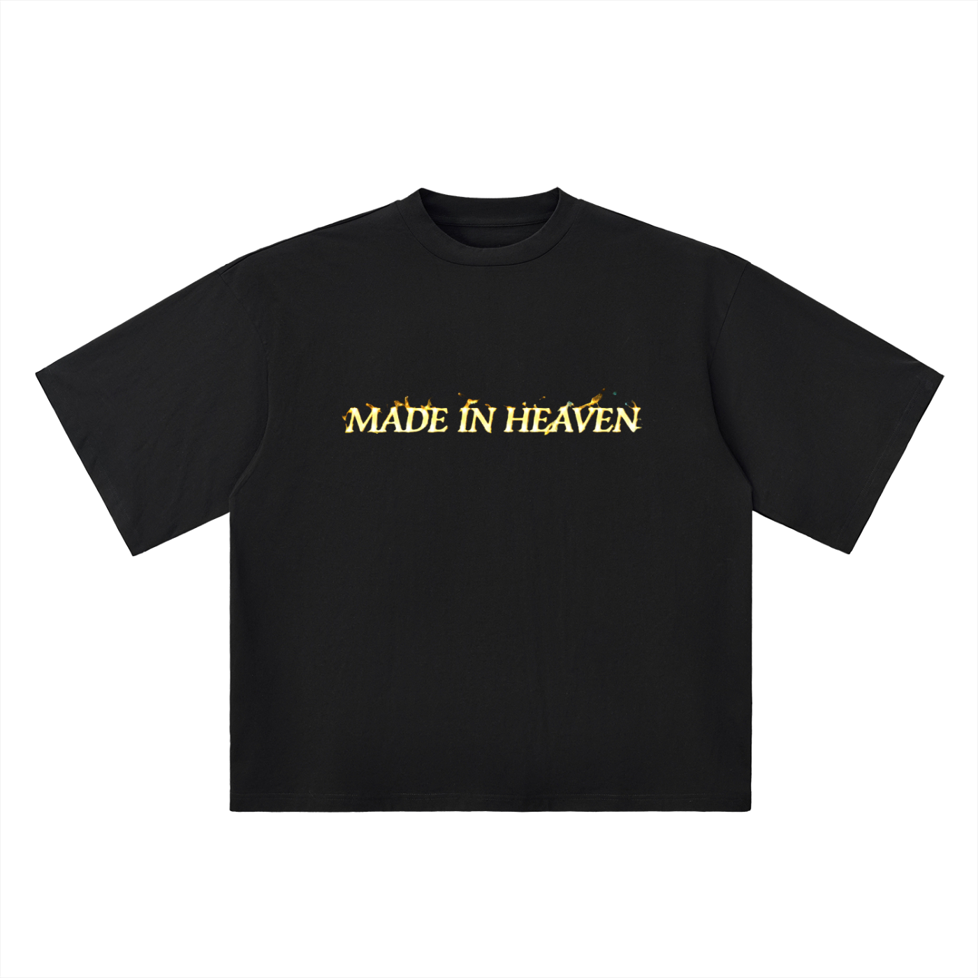 Oversized Drop Shoulder “MADE IN HEAVEN” T-Shirt