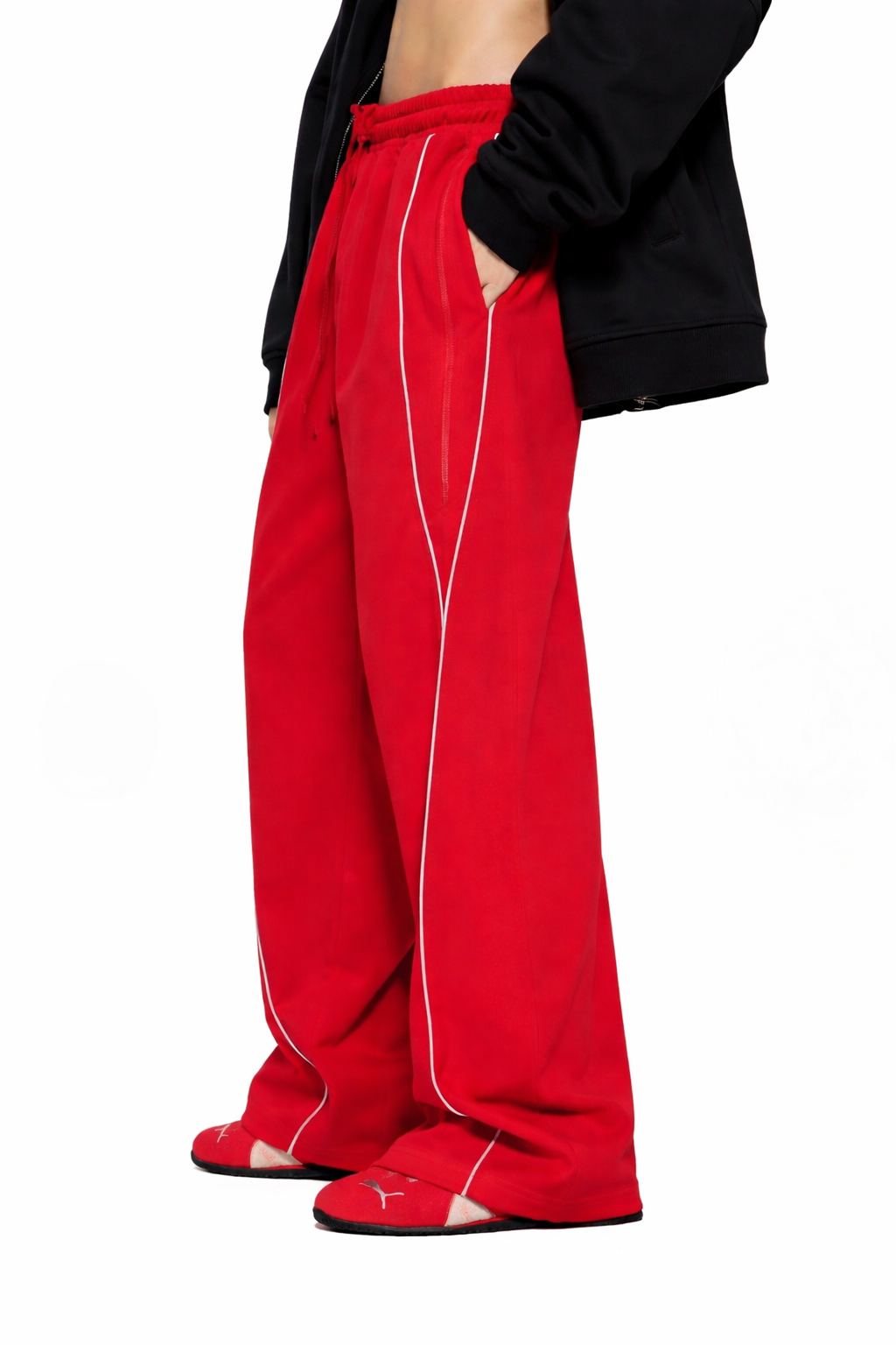 Reflecting “MADE IN HEAVEN” Straight-Leg Sweatpants