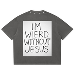 AOA “REDLTRS IWWJ” Oversized Boxy Tee