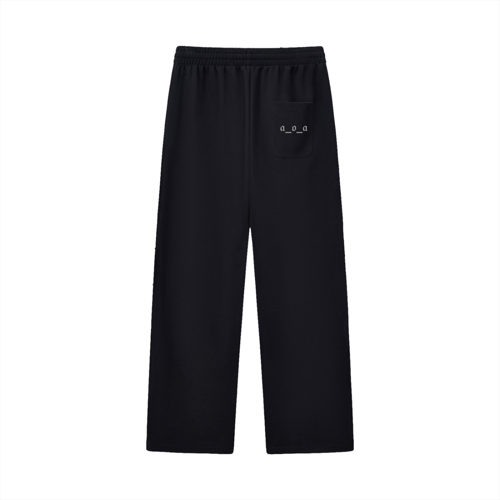 Curved Stripe “AOA” Straight Sweats