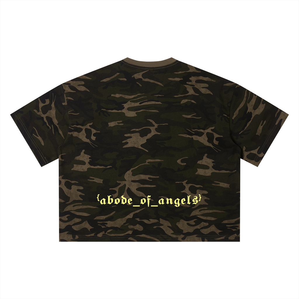 “MADE IN HEAVEN” Unisex Camo Boxy T-Shirt