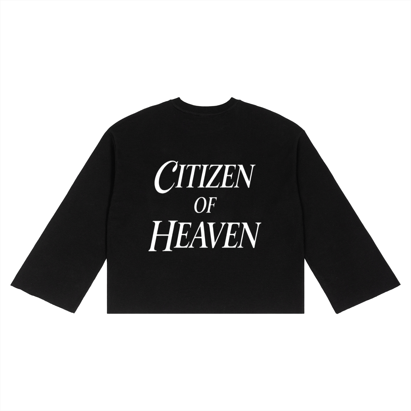 Waffle Knit “Citizen of Heaven” Long Sleeve Shirt
