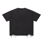 “AbodeOfAngels” Raw-Hem T-Shirt