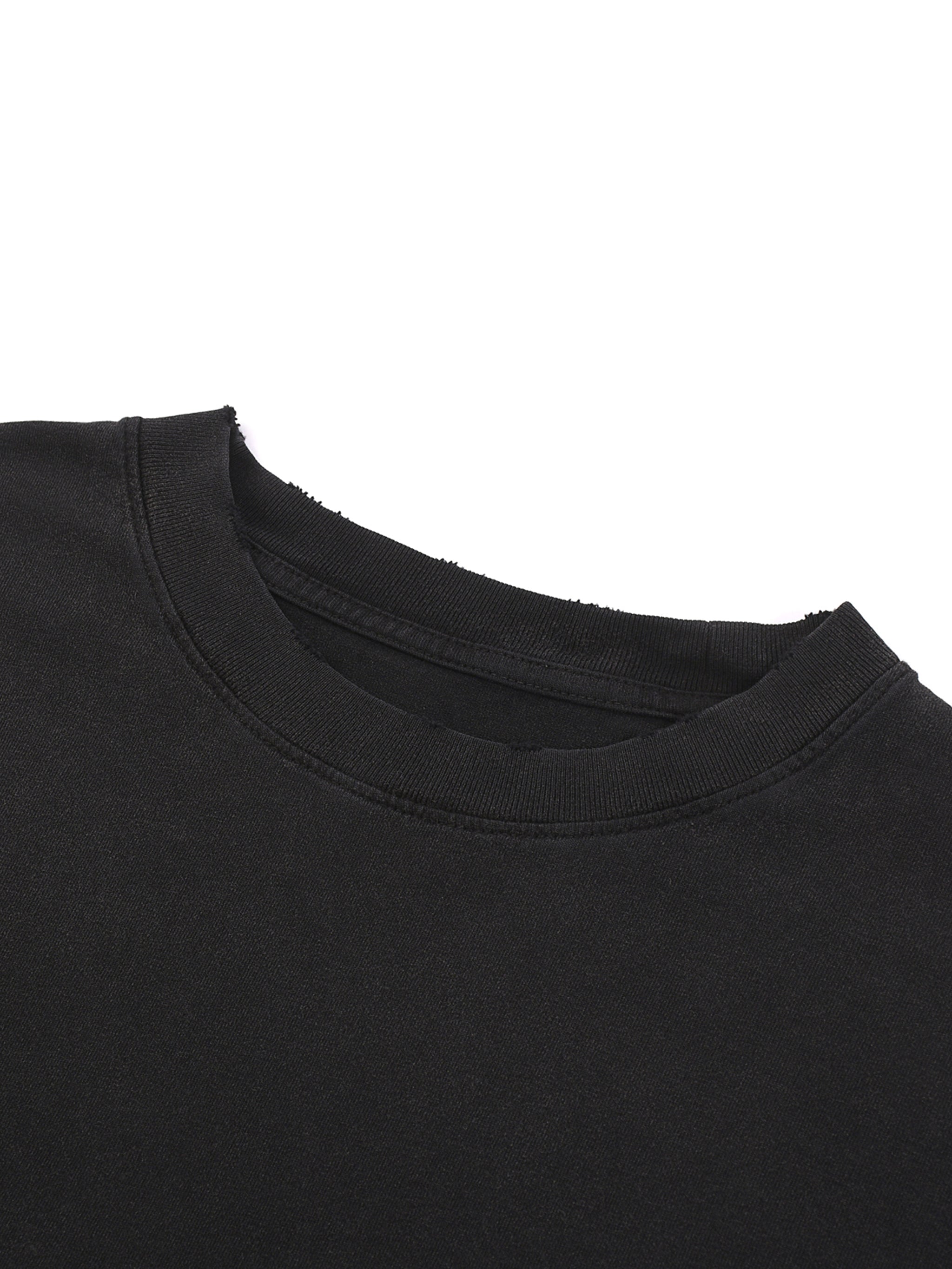 “AbodeOfAngels” Raw-Hem T-Shirt