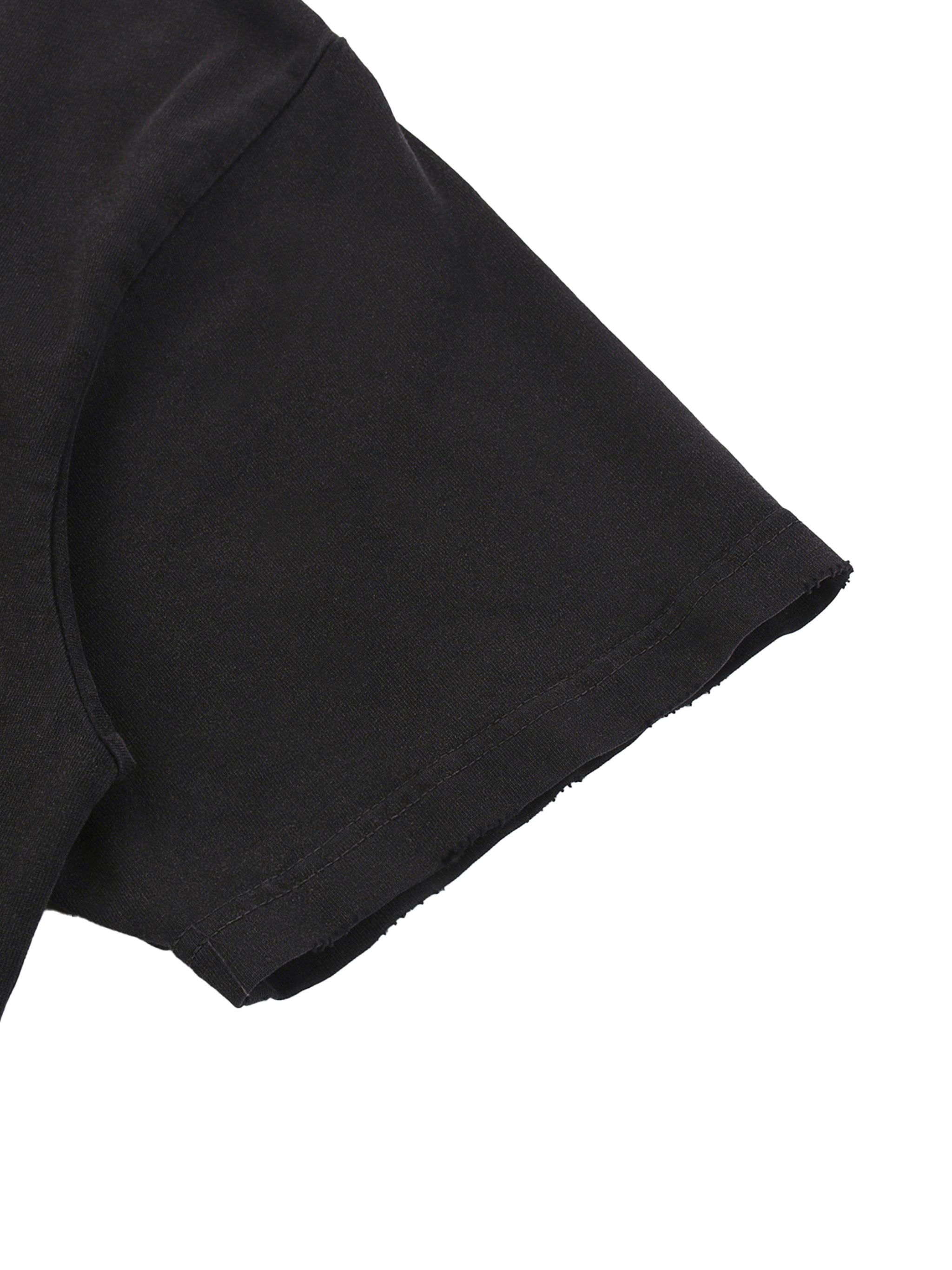 “AbodeOfAngels” Raw-Hem T-Shirt
