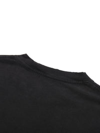 “AbodeOfAngels” Raw-Hem T-Shirt