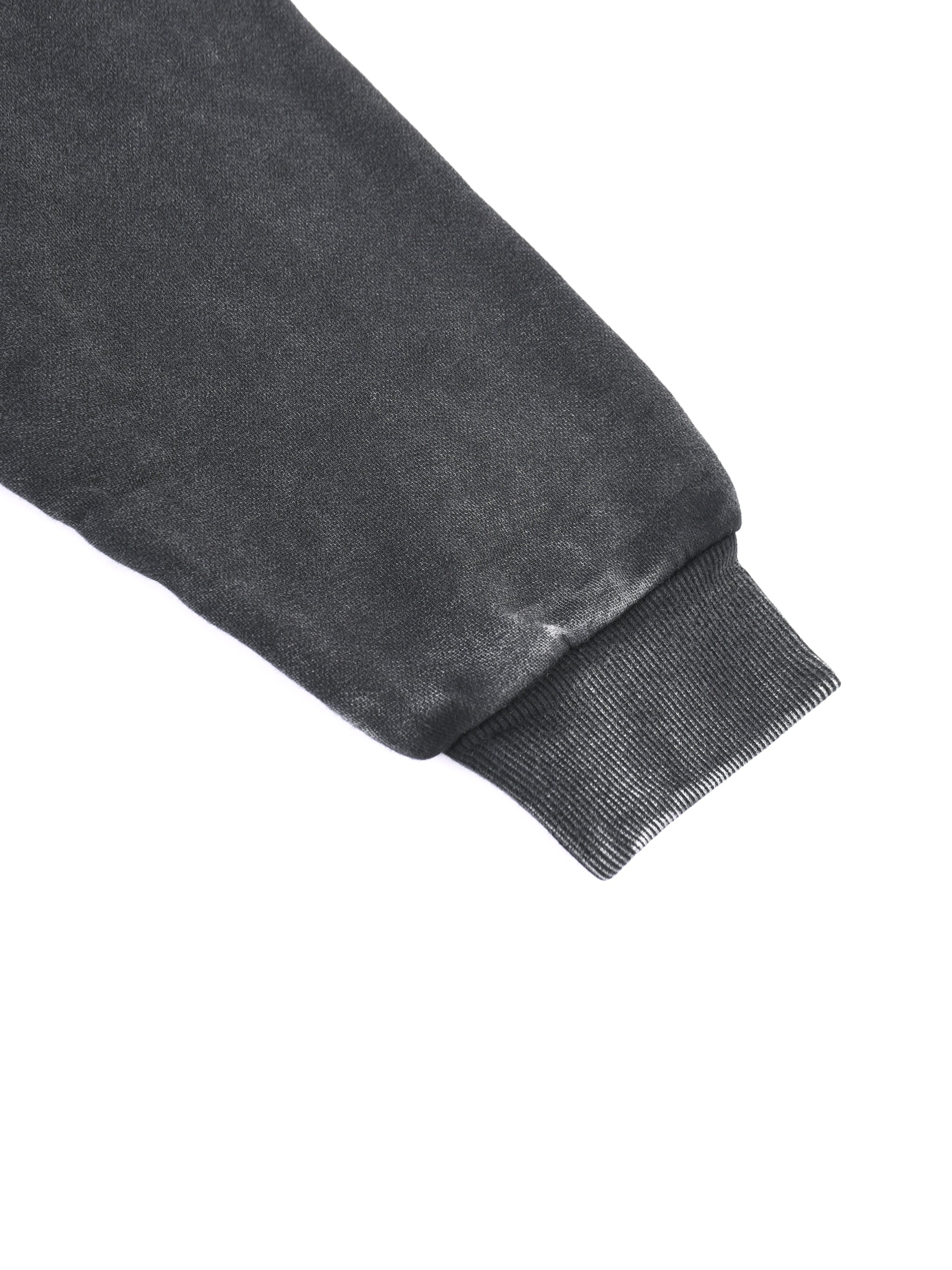 Tape Raw Edge Zip “Need Bible” Hoodie