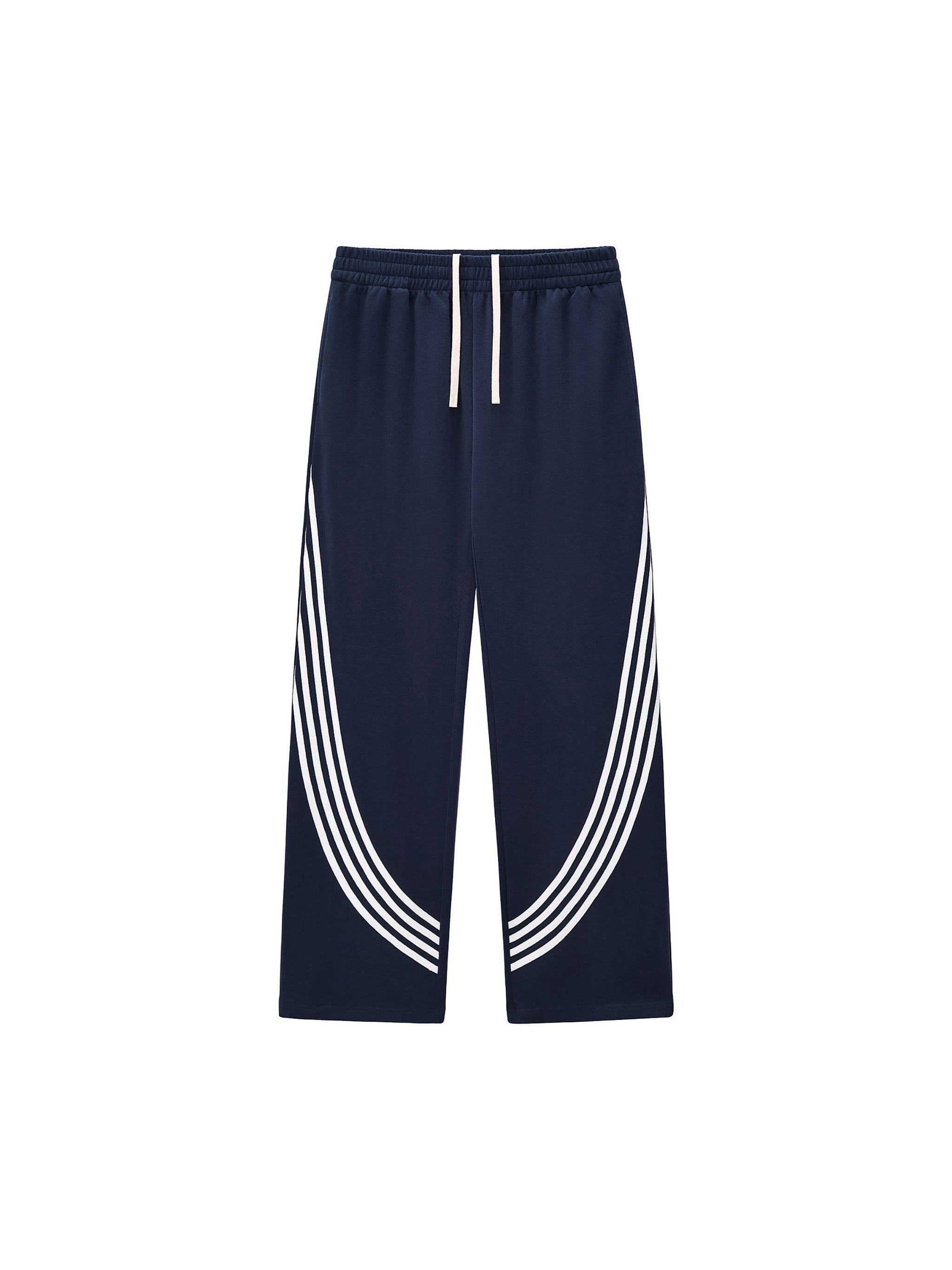 Curved Stripe “AOA” Straight Sweats