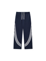 Curved Stripe “AOA” Straight Sweats