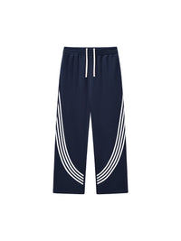 Curved Stripe “AOA” Straight Sweats