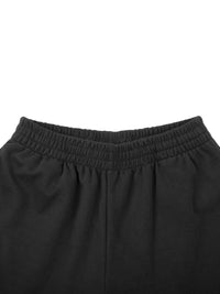 Curved Stripe “AOA” Straight Sweats